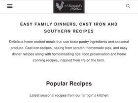 'afarmgirlskitchen.com' screenshot