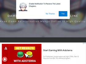 'damnreincarnation.com' screenshot