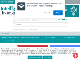 'intelligenttransport.com' screenshot