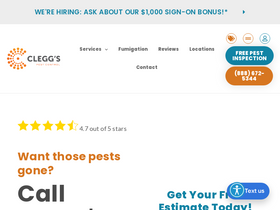 'cleggs.com' screenshot