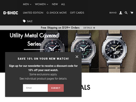'gshock.ca' screenshot