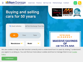 'hiltongarage.co.uk' screenshot