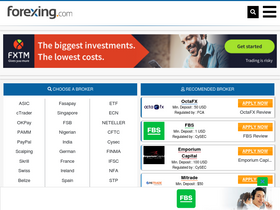 'forexing.com' screenshot