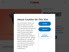 'canon.com.cy' screenshot