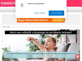 'kismamablog.hu' screenshot