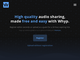 'whyp.it' screenshot