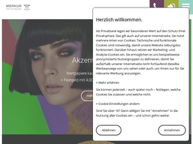 'merkur-privatbank.de' screenshot