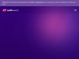 'meilisearch.com' screenshot