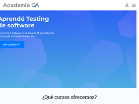'academiaqa.com' screenshot