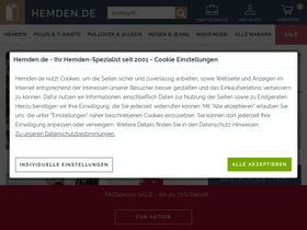'hemden.de' screenshot