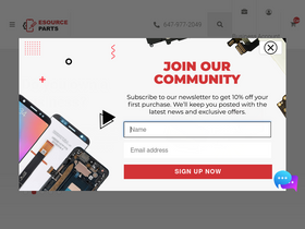 'esourceparts.ca' screenshot