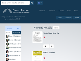 'chapellibrary.org' screenshot