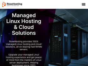 'rosehosting.com' screenshot