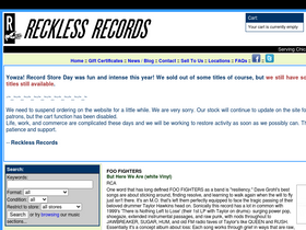 'reckless.com' screenshot