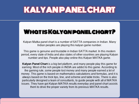 'kalyanpanelchart.in' screenshot
