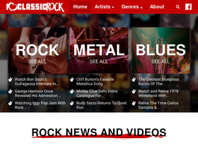 'iloveclassicrock.com' screenshot