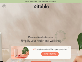 Vitable website screenshot