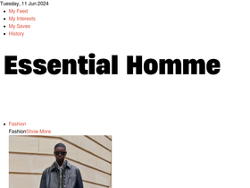 'essentialhomme.net' screenshot