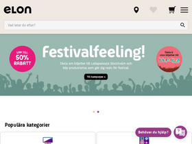 'elon.se' screenshot