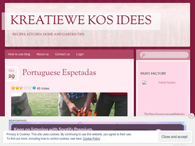 'kreatiewekosidees.com' screenshot