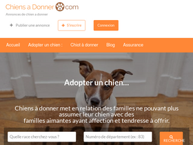 'chiensadonner.com' screenshot