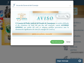 'poderjudicial-gto.gob.mx' screenshot