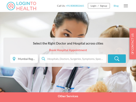'logintohealth.com' screenshot