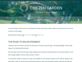 'csszengarden.com' screenshot