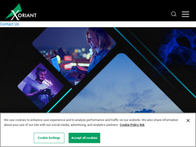 'xoriant.com' screenshot