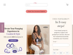 'aeroflowbreastpumps.com' screenshot