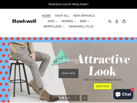 hawkwellonline.com homepage screenshot