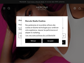Hercule Studio homepage screenshot