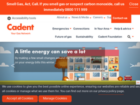 'cadentgas.com' screenshot