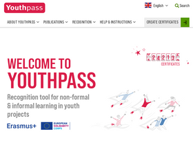 'youthpass.eu' screenshot