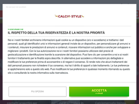 'calciostyle.it' screenshot