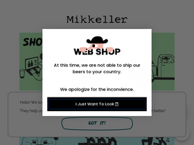 'mikkeller.com' screenshot