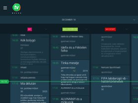'tvmusor.hu' screenshot