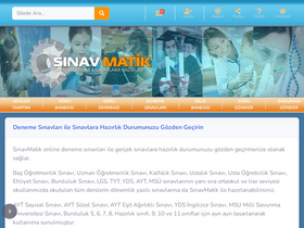 'sinavmatik.net' screenshot