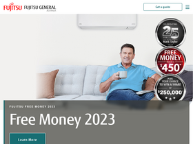 'fujitsugeneral.com.au' screenshot