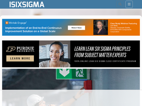 'isixsigma.com' screenshot