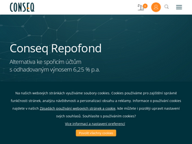 'conseq.cz' screenshot