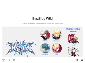 'blazblue.wiki' screenshot