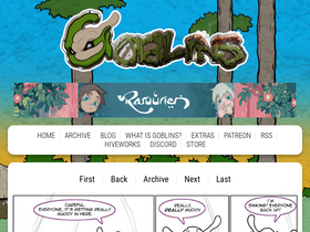 'goblinscomic.com' screenshot