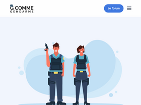 'gcommegendarme.fr' screenshot