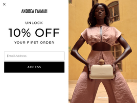 'andreaiyamah.com' screenshot