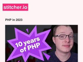 'stitcher.io' screenshot