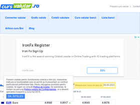 'cursvalutar.ro' screenshot