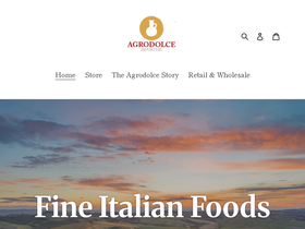agrodolceimporters.com homepage screenshot