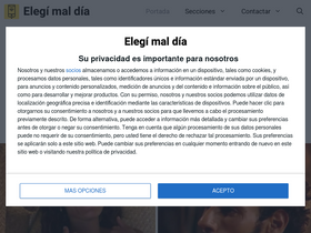 'elegimaldia.es' screenshot