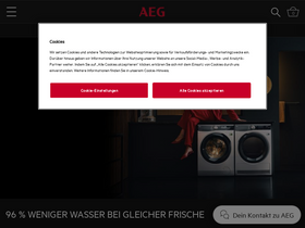 'aeg.de' screenshot